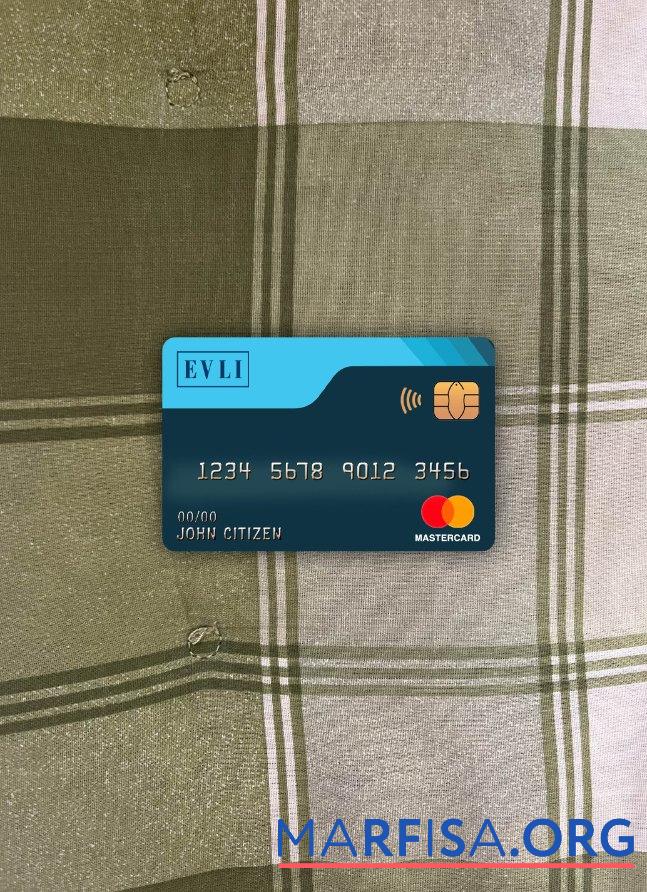 Printable Finland Evli bank mastercard photolook front download for verification